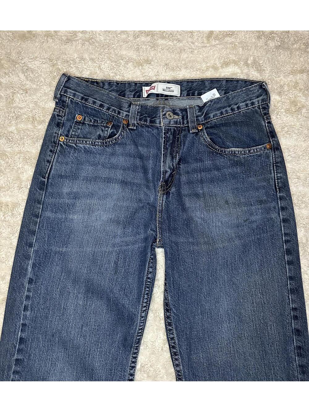 Levi's 550 Relaxed Fit medium wash straight leg denim jeans Size 29x29 - Picture 2 of 10